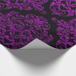 Grote Gotische II Damast Elegante Vakantie Cadeaupapier