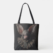Grote gotische vleermuis tote bag (Achterkant)