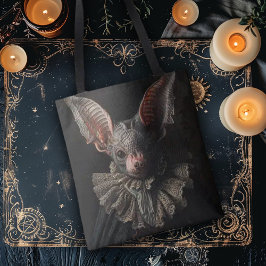 Grote gotische vleermuis tote bag