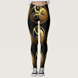 Grote Gouden Aap Chinees Jaar Zodiac Verjaardag L Leggings