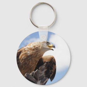 Grote gouden adelaar sleutelhanger