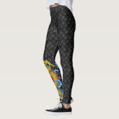 Grote gouden draak op drakenschalen leggings (Links)