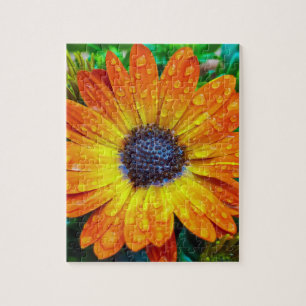 Grote gouden gloed dicht legpuzzel