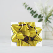 Grote gouden kerstboog feestdagenkaart (Staand voorkant)