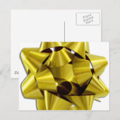 Grote gouden kerstboog feestdagenkaart (Voorkant / Achterkant)