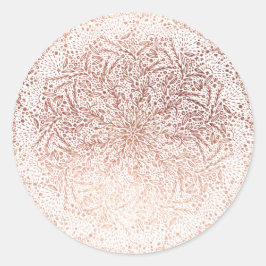 Grote gouden kerstfeestdag-ronde Sticker