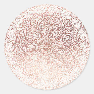 Grote gouden kerstfeestdag-ronde Sticker