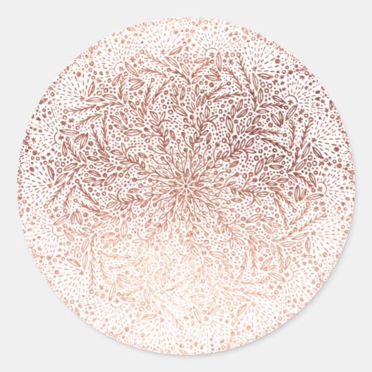 Grote gouden kerstfeestdag-ronde Sticker (Voorkant)