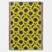 Grote gouden zonnebloemen deken (Voorkant Verticaal)