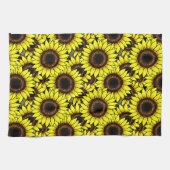Grote gouden zonnebloemen theedoek (Horizontaal)