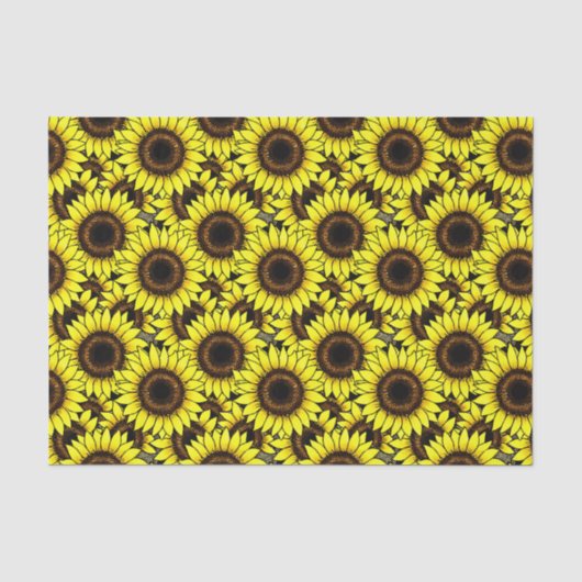 Grote gouden zonnebloemen tissuepapier (Voorkant)