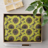 Grote gouden zonnebloemen tissuepapier (Geschenk)