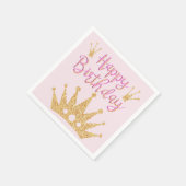 Grote goudglitter en Sparkle Crown Servet (Hoek)