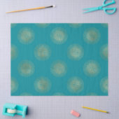 Grote goudkompassen voor Blauwgroen ontkoppeling Tissuepapier (Craft)