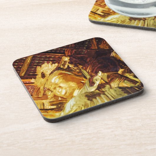 Grote goudvoorraad Kyoto Japan Abstract Drankjes Onderzetter (Linkerzijde)