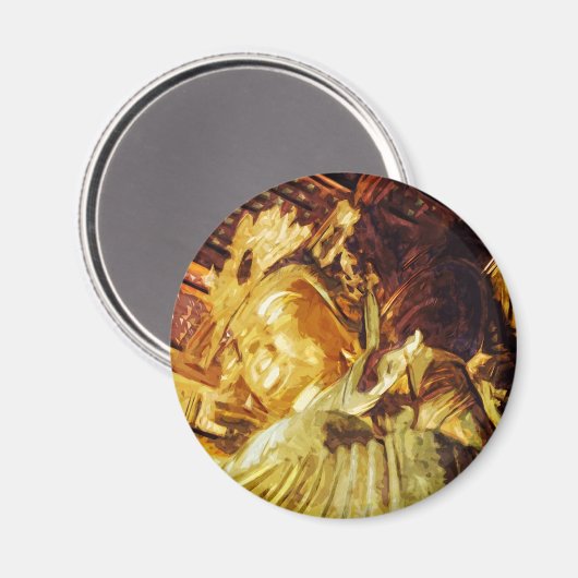 Grote goudvoorraad Kyoto Japan Abstract Magneet (Voorkant / Achterkant)