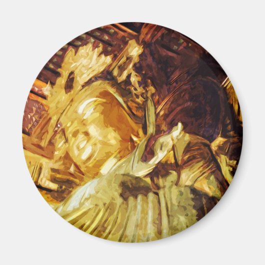 Grote goudvoorraad Kyoto Japan Abstract Magneet (Voorkant)