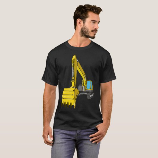 Grote graafmachine t-shirt (Voorkant volledig)