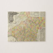 Grote graafschappen en spoorwegen in Texas Legpuzzel (Horizontaal)