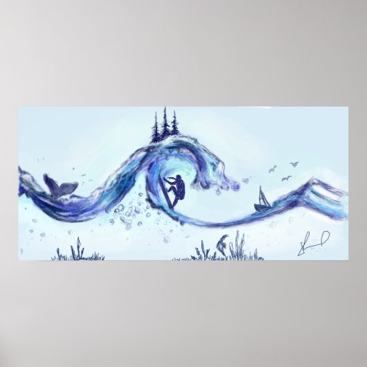 Grote graffiti-Poster Poster (Voorkant)