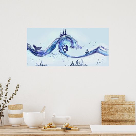 Grote graffiti-Poster Poster (Keuken)