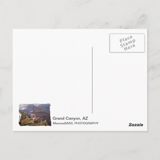 Grote Grand Canyon-Briefkaart! Briefkaart (Achterkant)