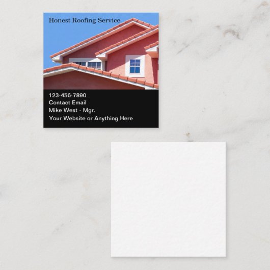 Grote Graphic Roofing Professionele Visitekaartjes (Voorkant / Achterkant)