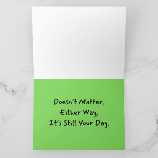 Grote Grappige Vaderdag Kaart (Binnen)