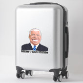 GROTE GRAPPIGE VERSTOPPERTJE VAN JOE BIDEN DECALS STICKER (Koffer)