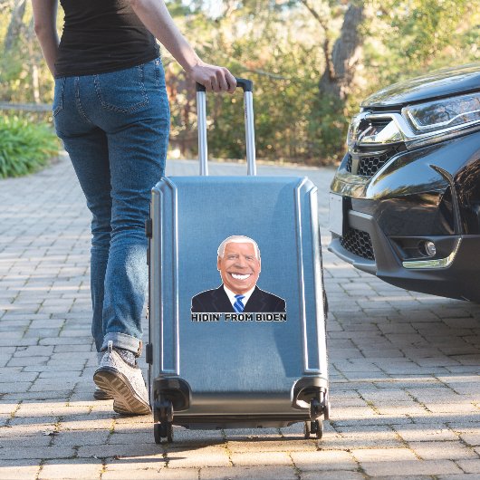 GROTE GRAPPIGE VERSTOPPERTJE VAN JOE BIDEN DECALS STICKER (Koffer Insitu)