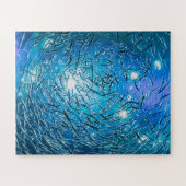 Grote Gray School of Ocean Fish Legpuzzel (Horizontaal)