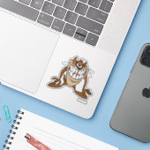 Grote Grens TAZ™ Sticker (Laptop met iPhone)