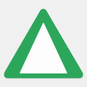 Grote grenzen - Groen alarm Sticker (Voorkant)