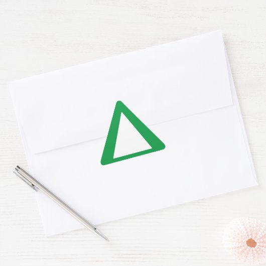 Grote grenzen - Groen alarm Sticker (Envelop)