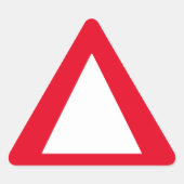 Grote grenzen - rode waarschuwing sticker (Voorkant)