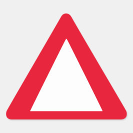 Grote grenzen - rode waarschuwing sticker