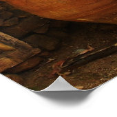 Grote Griekse pottenopslagpot op Cretan - pithos Poster (Hoek)