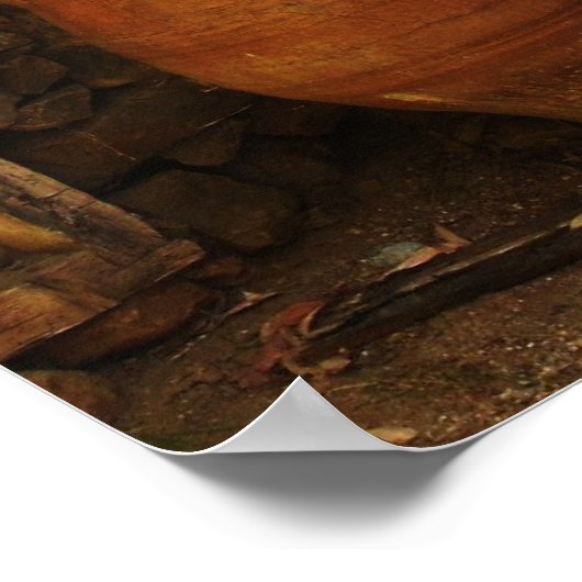 Grote Griekse pottenopslagpot op Cretan - pithos Poster (Hoek)