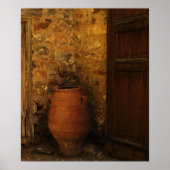 Grote Griekse pottenopslagpot op Cretan - pithos Poster (Voorkant)