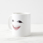 Grote griezelige glimlach voor jou! koffiemok (Voorkant links)