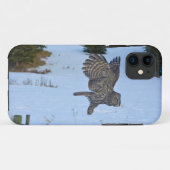 Grote grijze boomgaard en sneeuwwildRaptor Case-Mate iPhone Case (Achterkant (horizontaal))