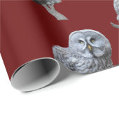 Grote grijze boomkorren cadeaupapier (Rol Hoek)