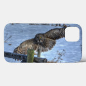 Grote Grijze boomkorren en Fence Wildlife Foto II Case-Mate iPhone Case (Achterkant (horizontaal))
