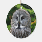 Grote grijze boomkorren keramisch ornament (Links)