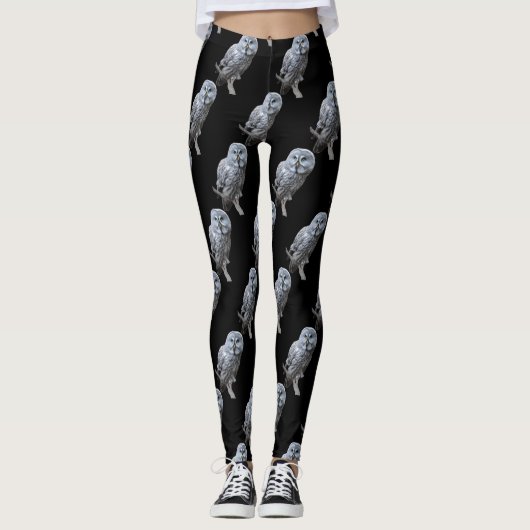 Grote grijze boomkorren leggings (Voorkant)