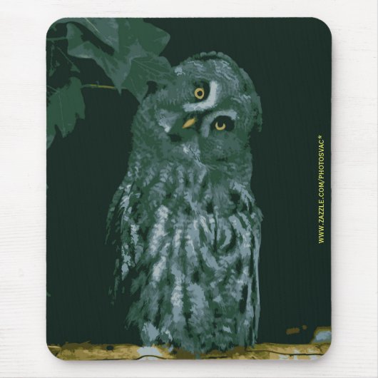 Grote grijze boomkorren muismat (Voorkant)