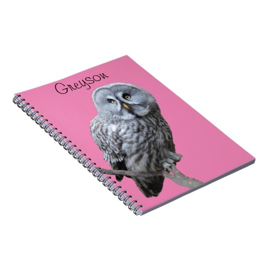 Grote grijze boomkorren notitieboek (Rechterzijde)