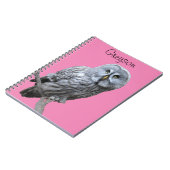 Grote grijze boomkorren notitieboek (Linkerzijde)