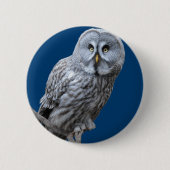Grote grijze boomkorren ronde button 5,7 cm (Voorkant)