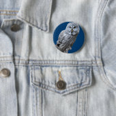 Grote grijze boomkorren ronde button 5,7 cm (In situ)